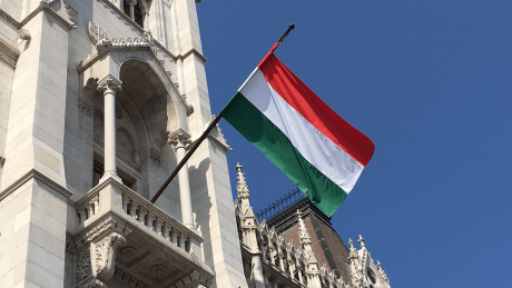 Landesflagge von Ungarn in Budapest © radioeins/Amelie Ernst