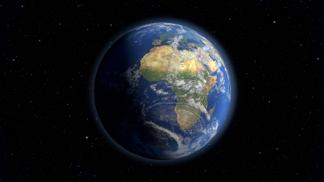 Blick auf die Erde aus dem Weltraum © imago/blickwinkel