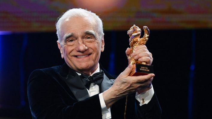 Martin Scorsese mit dem Goldenen Ehrenbären der Berlinale © Sebastian Christoph Gollnow/dpa
