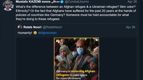 Mustafa Kazemi: What’s the difference between an Afghan refugee & a Ukrainian refugee? Skin color? Ethnicity? Or the fact that Afghans have suffered for the past 20 years at the hands of policies of countries like Germany? Someone must be held accountable for what they’re doing to these refugees