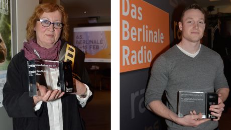 Preisträger des Panorama Publikumspreises 2015: Regisseurin Anna Muylaert und Regisseur Michael McEvoy © snapshot-photography/T. Seeliger Preisträger des Panorama Publikumspreises 2015: Regisseurin Anna Muylaert und Regisseur Michael McEvoy © snapshot-photography/T. Seeliger