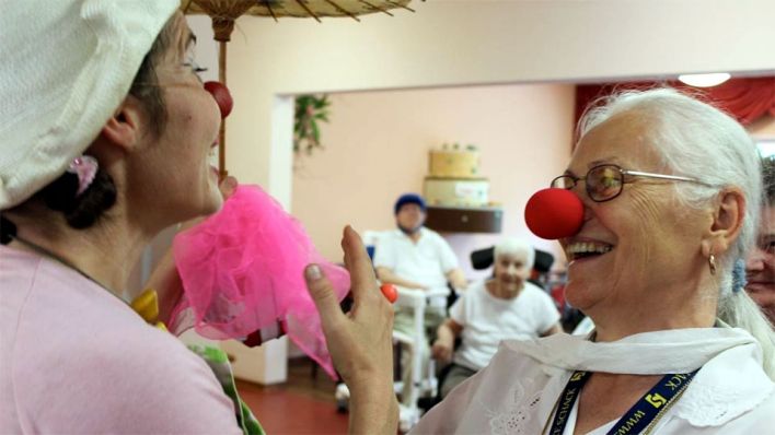 Clowns im Krankenhaus (Foto © Rote Nasen e.V.)