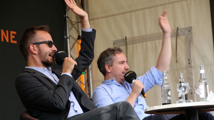 Sanft & Sorgfältig: Jan Böhmermann und Olli Schulz © radioeins