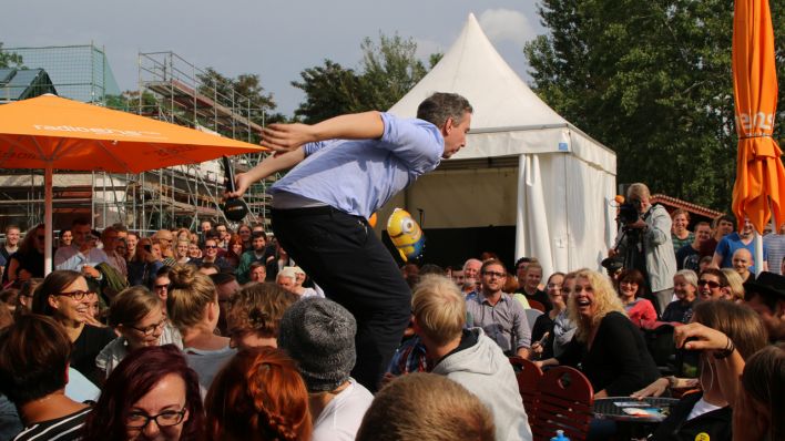Sanft & Sorgfältig: Olli Schulz im Publikum © radioeins