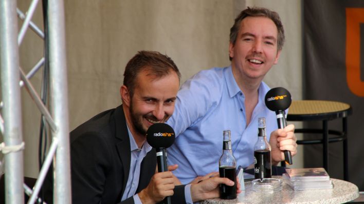 Wen haben sich Olli und Jan da wohl wieder ausgeguckt? © radioeins