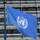 Flagge der Vereinten Nationen © imago images/JOKER
