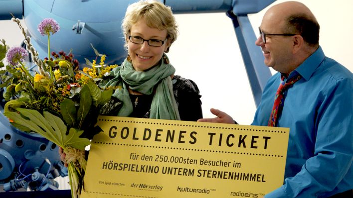 250.000ste Besucherin im Hörspielkino © radioeins/Kerstin Warnow