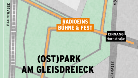 Das radioeins Parkfest - Lageplan Park am Gleisdreieck