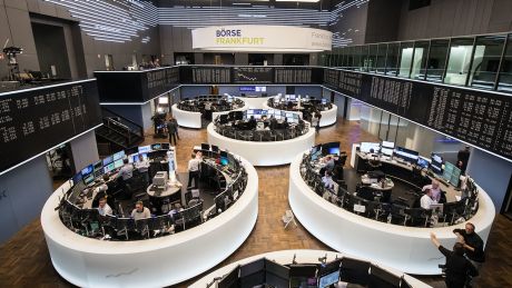 Blick in den Handelssaal der Börse in Frankfurt am Main © dpa/Frank Rumpenhorst