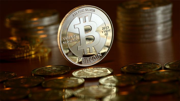 Bitcoin-Münzen beim Münzhandel "BitcoinCommodities"