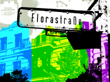 Florastraße Straßenschild