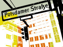 Potsdamer Straße - Straßenschild
