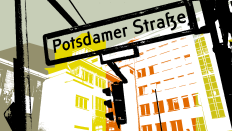 Potsdamer Straße - Straßenschild