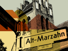 Straßenschild: Alt-Marzahn