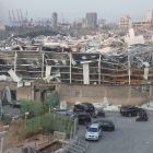 Beirut: Zerstörte Gebäude nach der gewaltigen Explosion