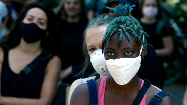 Black Lives Matter Demo in Berlin im Juni 2020 © imago images / Jochen Eckel