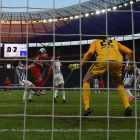 22. Spieltag der Fußball-Bundesliga: Hertha BSC gegen Leipzig kurz vor dem 0:3-Treffer der Leipziger durch Willi Orban