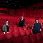 Gianfranco Rosi, Ildiko Enyedi, Jasmila Zbanic und Adina Pintilie (v.l.n.r.) von der Internationalen Berlinale Jury 2021 © Alexander Janetzko/Berlinale 2021