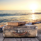 Ein Koffer mit Buch am Meer © IMAGO / Panthermedia