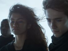 Zendaya (Chani) und Timothee Chalamet (Paul Atreides) in "Dune" (undatierte Filmszene) © imago images/Picturelux