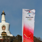 Flagge der Olympischen Spiele in Peking © IMAGO / VCG
