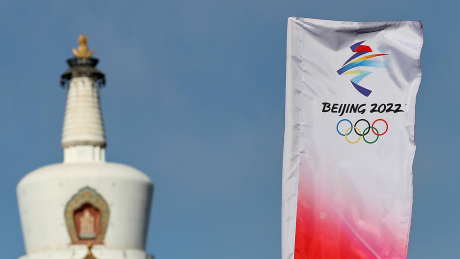 Flagge der Olympischen Spiele in Peking © IMAGO / VCG