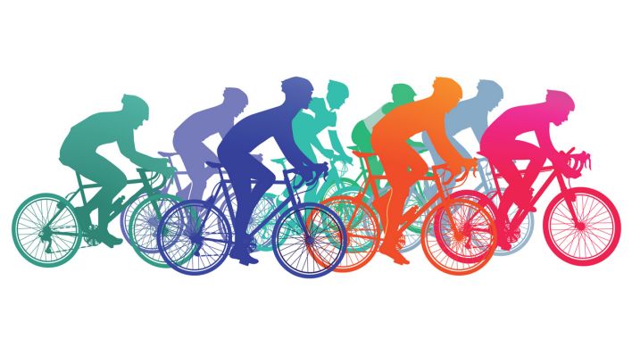 Gruppe von Radfahrern. (Bild: IMAGO / Panthermedia)