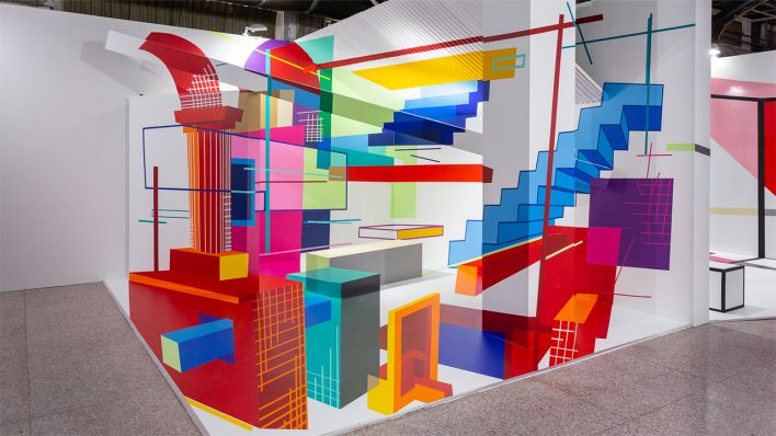 Tape Art "The Impossible Stairtape"