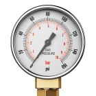 Ein Manometer zeigt einen Gasdruck von Null an © imago images/CSP_scanrail