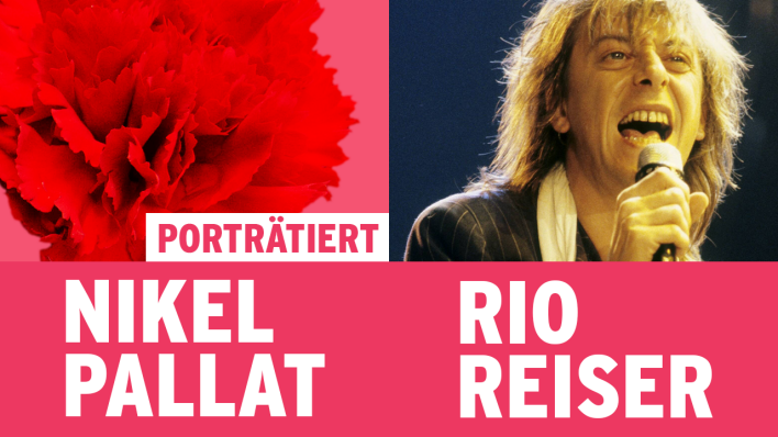 Nikel Pallat porträtiert Rio Reiser (re.) © imago images/teutopress
