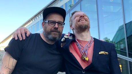 Daniel von Sinnbus und Sebi von UNS © radioeins