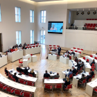 Die Parlamente von Berlin und Brandenburg haben mit einer ersten Sitzung im Potsdamer Landtag ihre gemeinsamen Beratungen zur Entwicklung der Hauptstadtregion gestartet © rbb/Hanno Christ