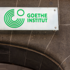 Das Logo des Goethe-Instituts in Berlin