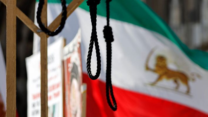 Demonstration für die Abschaffung der Todesstrafe im Iran © imago images/Future Image