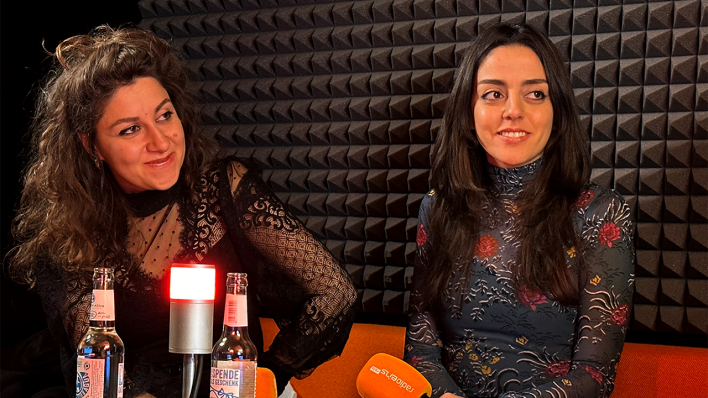 Michelle Keserwany and Noel Keserwany im Interview mit Knut Elstermann © radioeins/Schuster