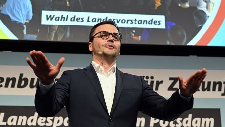 Jan Redmann wurde offiziell zum neuen CDU-Landesvorsitzenden in Brandenburg als Nachfolger von Stübgen gewählt © dpa/Michael Bahlo