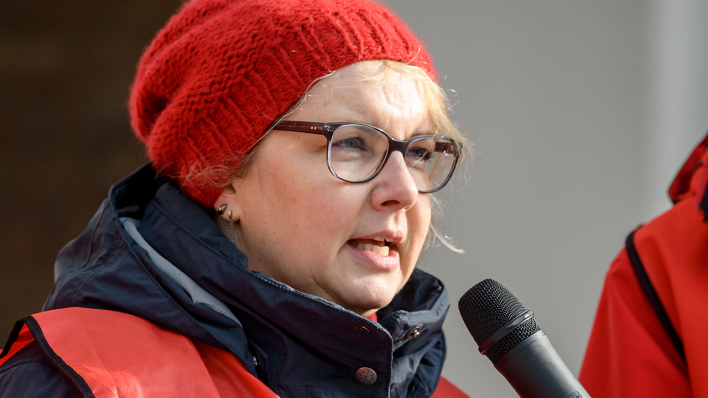 Maike Finnern (GEW) © IMAGO / Funke Foto Services