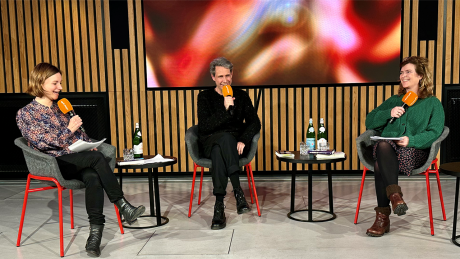 Marie Kaiser (l.), Dirk von Lowtzow und Gesa Ufer © radioeins /Menzel