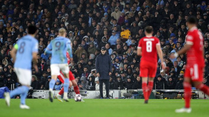 Champions League: Bayern-Trainer Thomas Tuchel beim Spiel Manchester City gegen 1. FC Bayern München