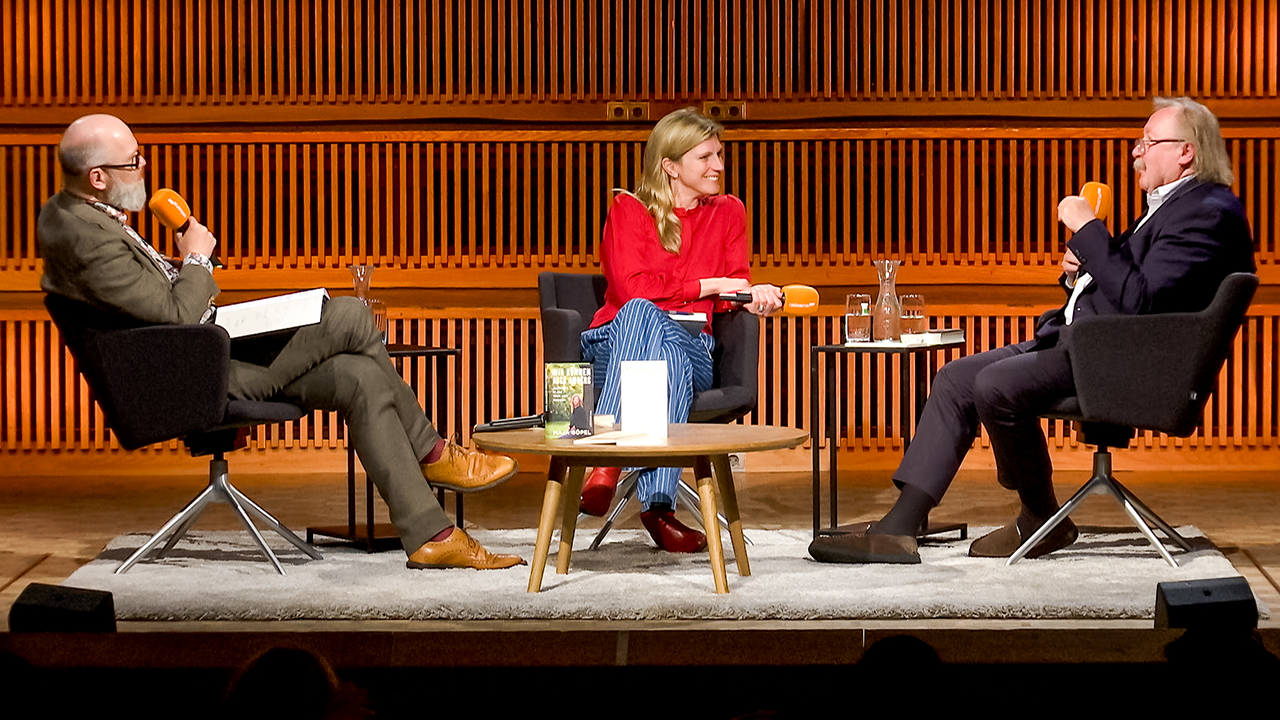 Thomas Böhm, Maja Göpel und Peter Sloterdijk © radioeins/Frank Nennemann