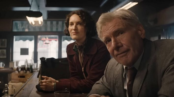 Phoebe Waller-Bridge und Harrison Ford in "Indiana Jones und das Rad des Schicksals" © imago images/Everett Collection