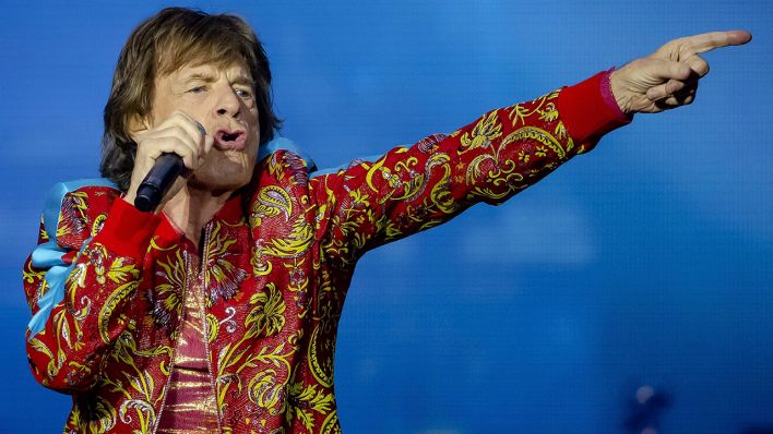 Mick Jagger singt am 07.07.2022 während eines Konzerts der Rolling Stones in Amsterdam © imago images/ANP