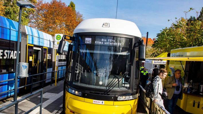 KlimaTram in Berlin © IMAGO/Emmanuele Contini