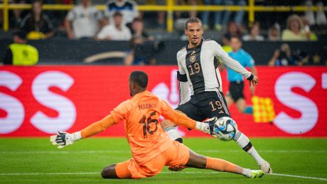 Tor zum 2:0 durch Leroy Sane (Deutschland) Deutschland - Frankreich (Endstand 2:1) © IMAGO / Moritz Müller