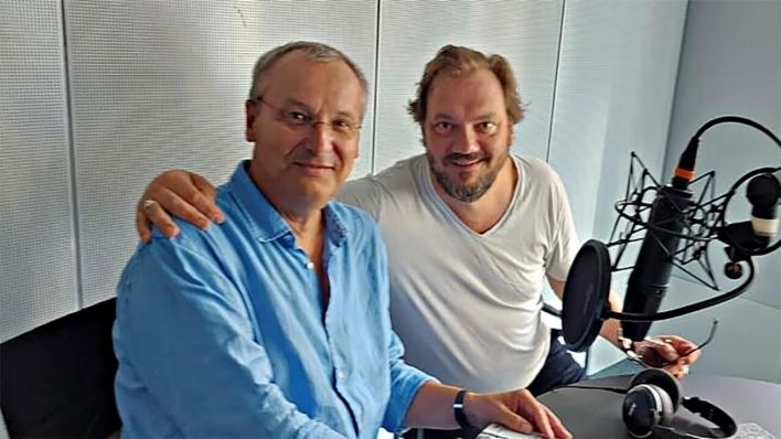 Knut Elstermann zusammen mit Charly Hübner © radioeins