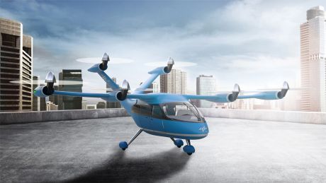 Konzept eines Tiltrotor-Lufttaxis © DLR (CC BY-NC-ND 3.0)