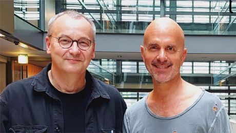 Knut Elstermann zusammen mit Christoph Maria Herbst © radioeins