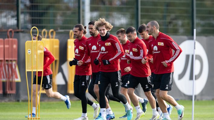 Spieler des 1. FC Union Berlin beim Training