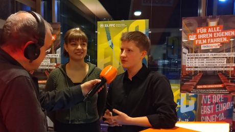 Luka Golinski und Mira Dubian ("Vom Suchen und Finden") © radioeins/Boris Kullick Luka Golinski und Mira Dubian ("Vom Suchen und Finden") © radioeins/Boris Kullick