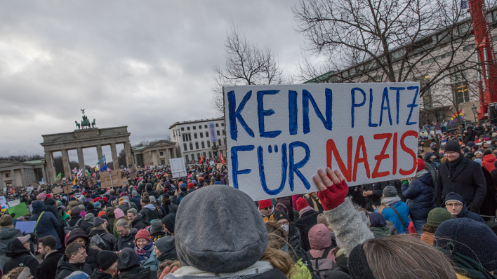 Demonstration in Berlin gegen rechts © picture alliance / ZUMAPRESS.com | Michael Kuenne